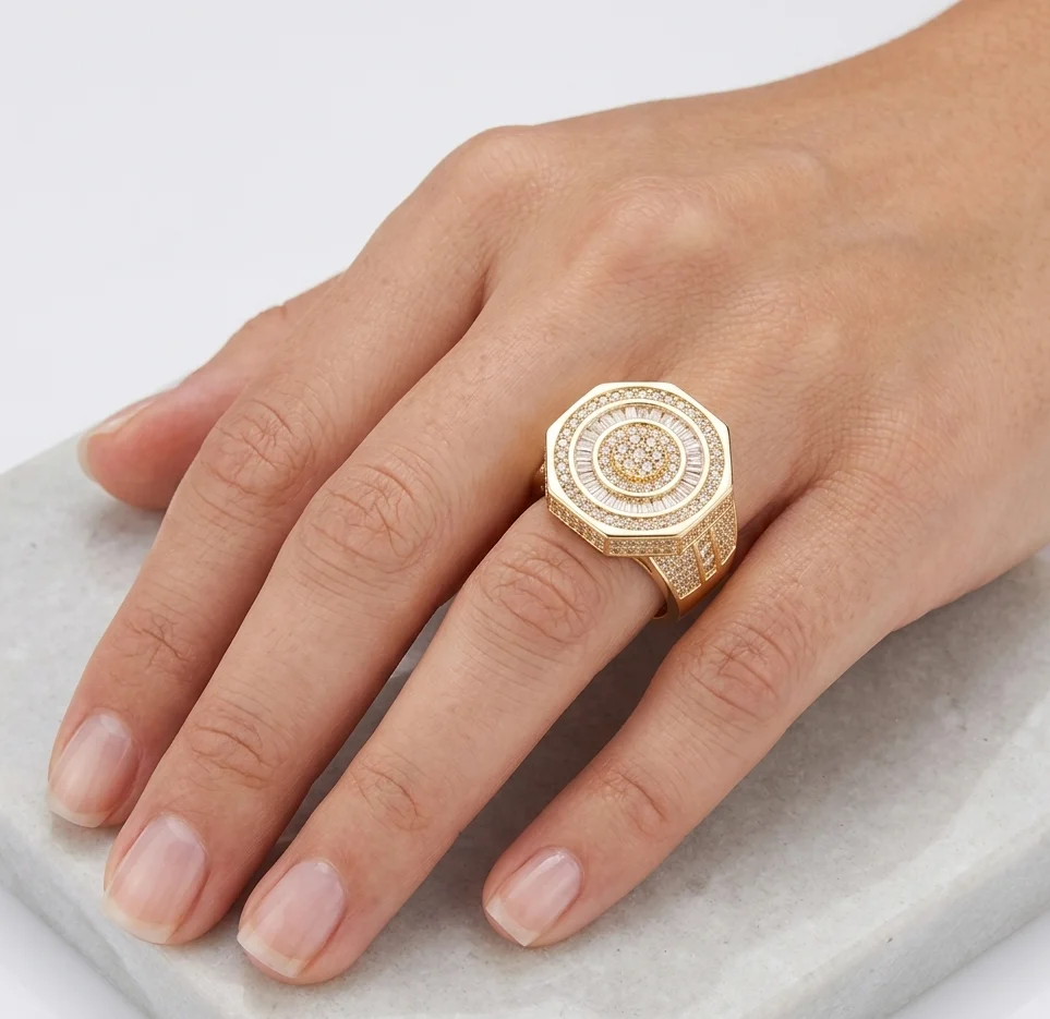 Big Daddy Zenith Baguette Iced Out Diamond Ring