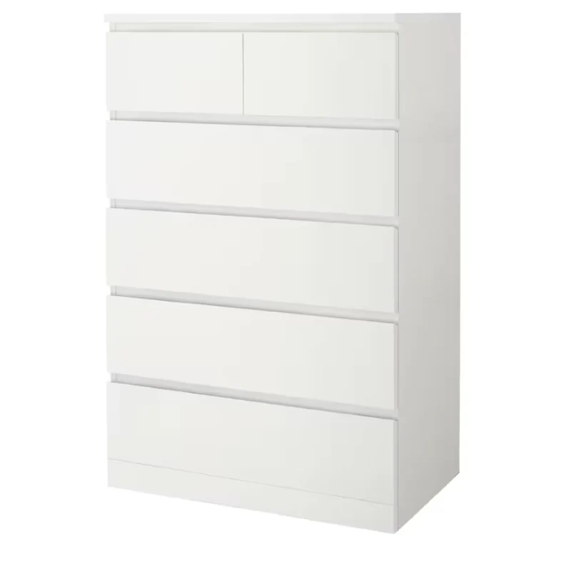 2025 IKEA MALM ladekast met 6 lades ?C Wit, 80 x 123 cm, modern design