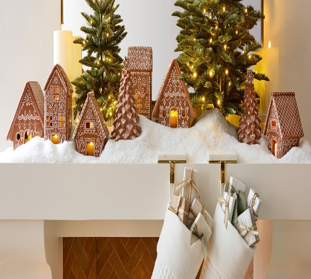 Handcrafted Gingerbread Village Houses