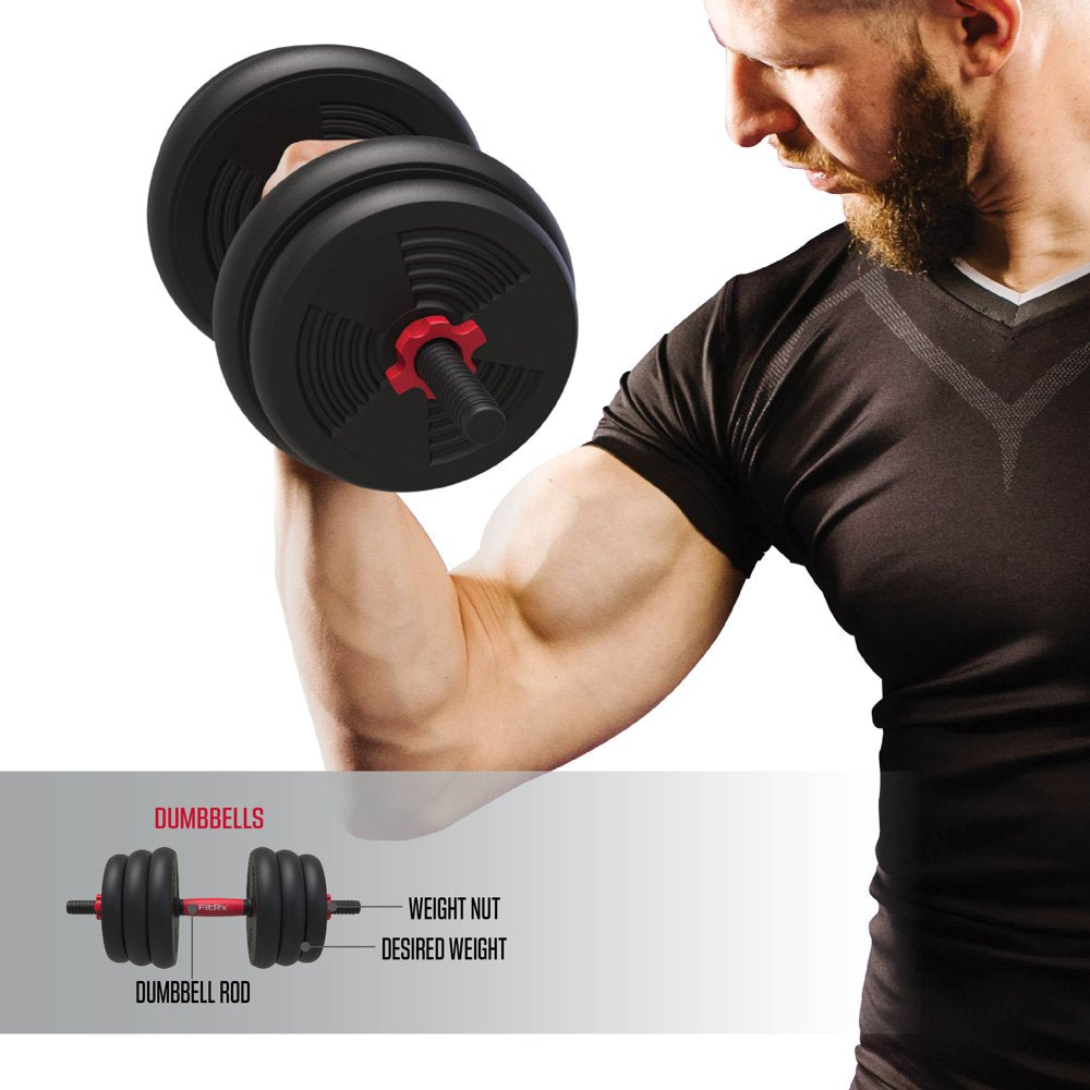 FitRx Smart Bell Gym, 60Lb 4-In-1 Adjustable Interchangeable