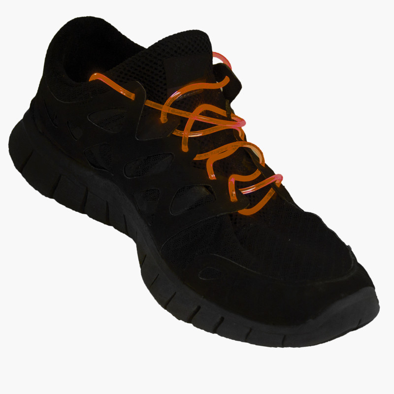 Flashing LED Shoelaces Orange 1867