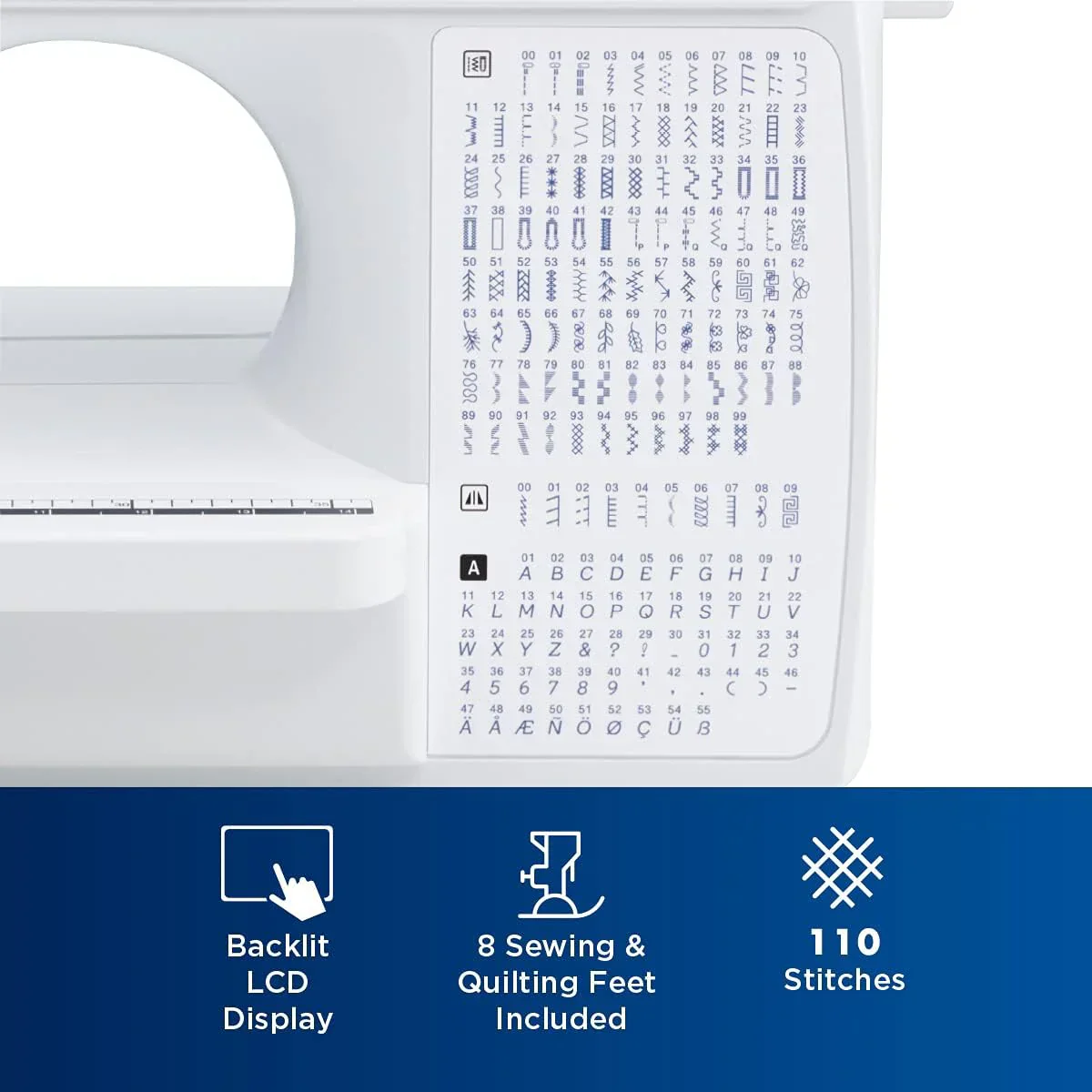 Brother Sewing and Quilting Machine Computerized 165 Built-in Stitches LCD Display Wide Table