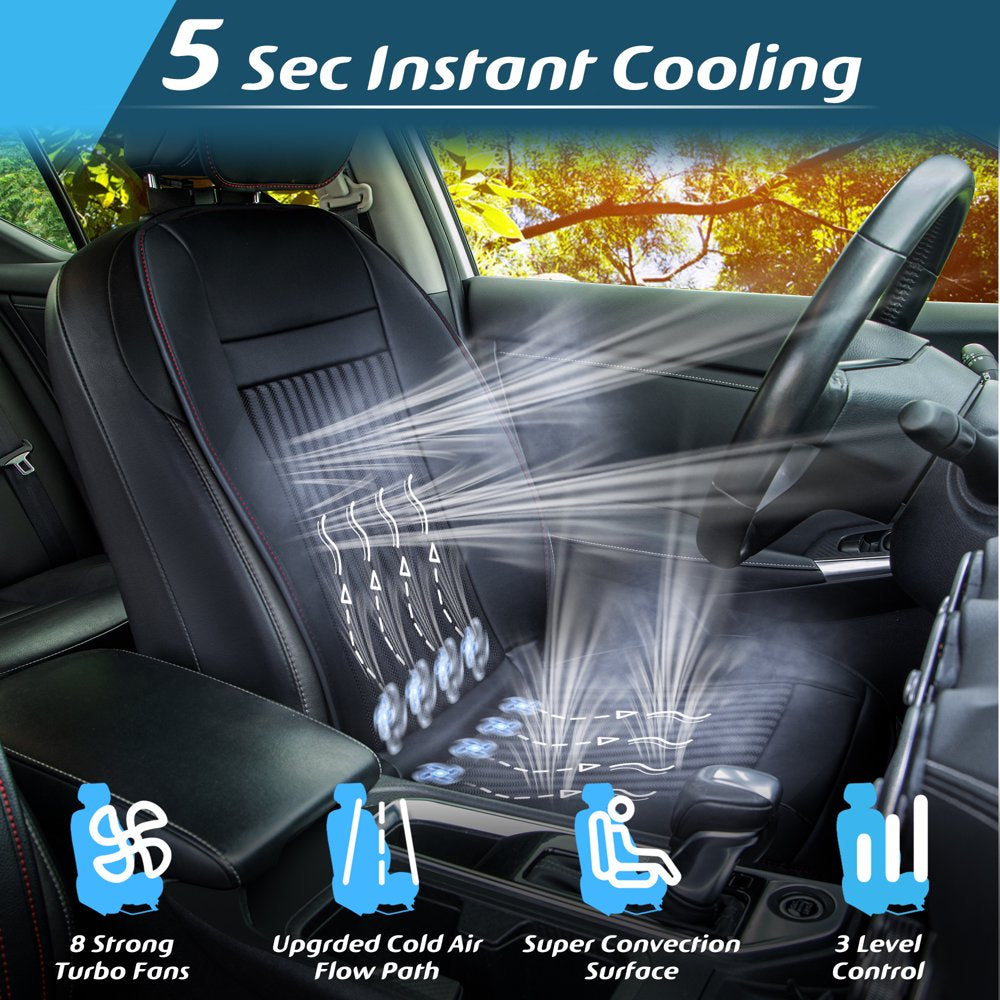 Paffenery Luxury Heated and Cooling Car Seat Cover, Warmer Cushion 12-24V Universal Fit