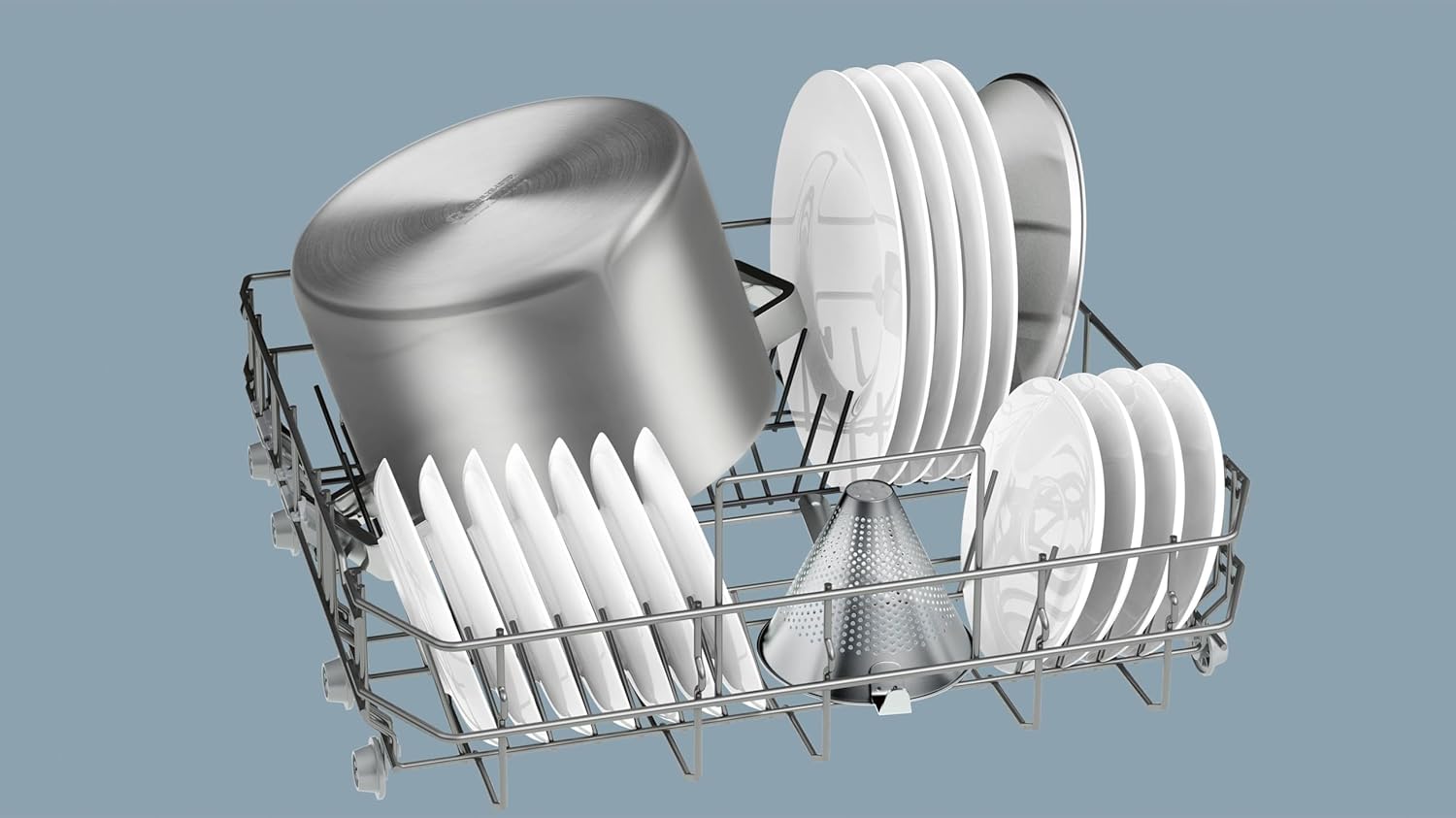 Balay - Dishwasher, Free Installation, 13 Service, 60 cm wide, Silent, Anti-Fingerprint Steel, 3VS572IP