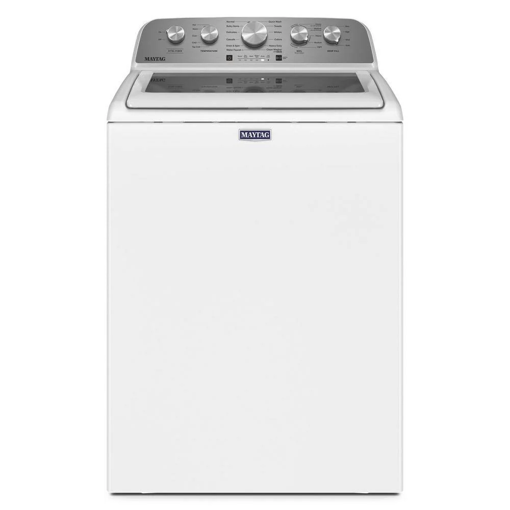 2025 Lavadora de carga superior Maytag de 4.8 pies³ con Extra Power Boost, blanca – Modelo MVW5430MW