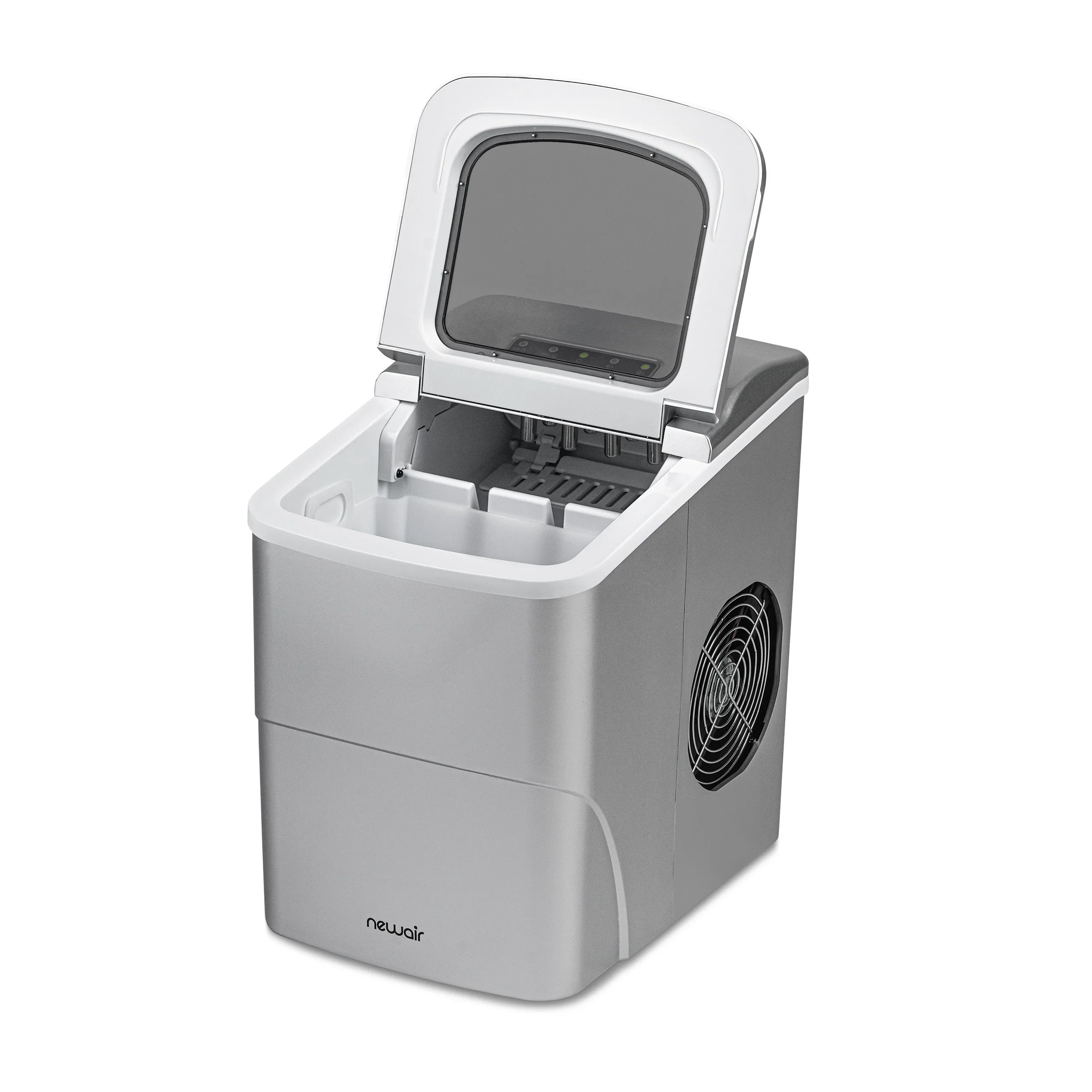 2025 Máquina de Hielo de Encimera Newair® – Cubitos en Forma de Bala, 12 kg/día – Negro Mate