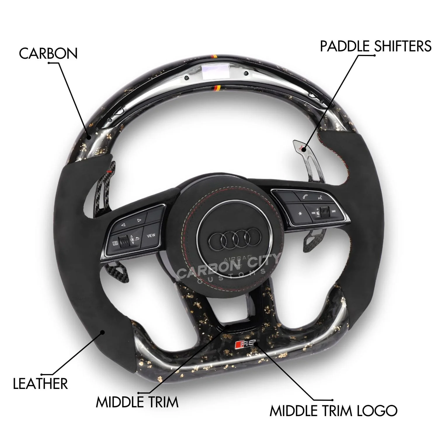 Audi RS Style Customizable Steering Wheel