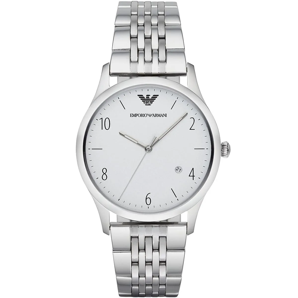 Emporio Armani Beta Large with Date Window Silver Men's Watch - AR1867