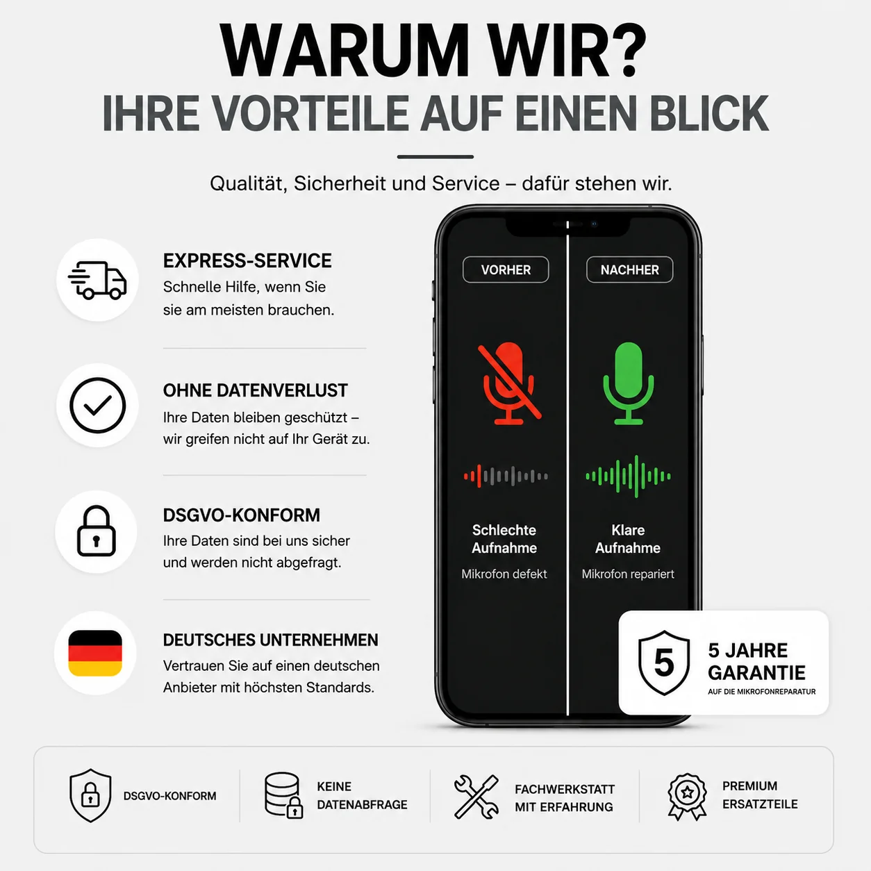 iPhone Mikrofon Reparatur