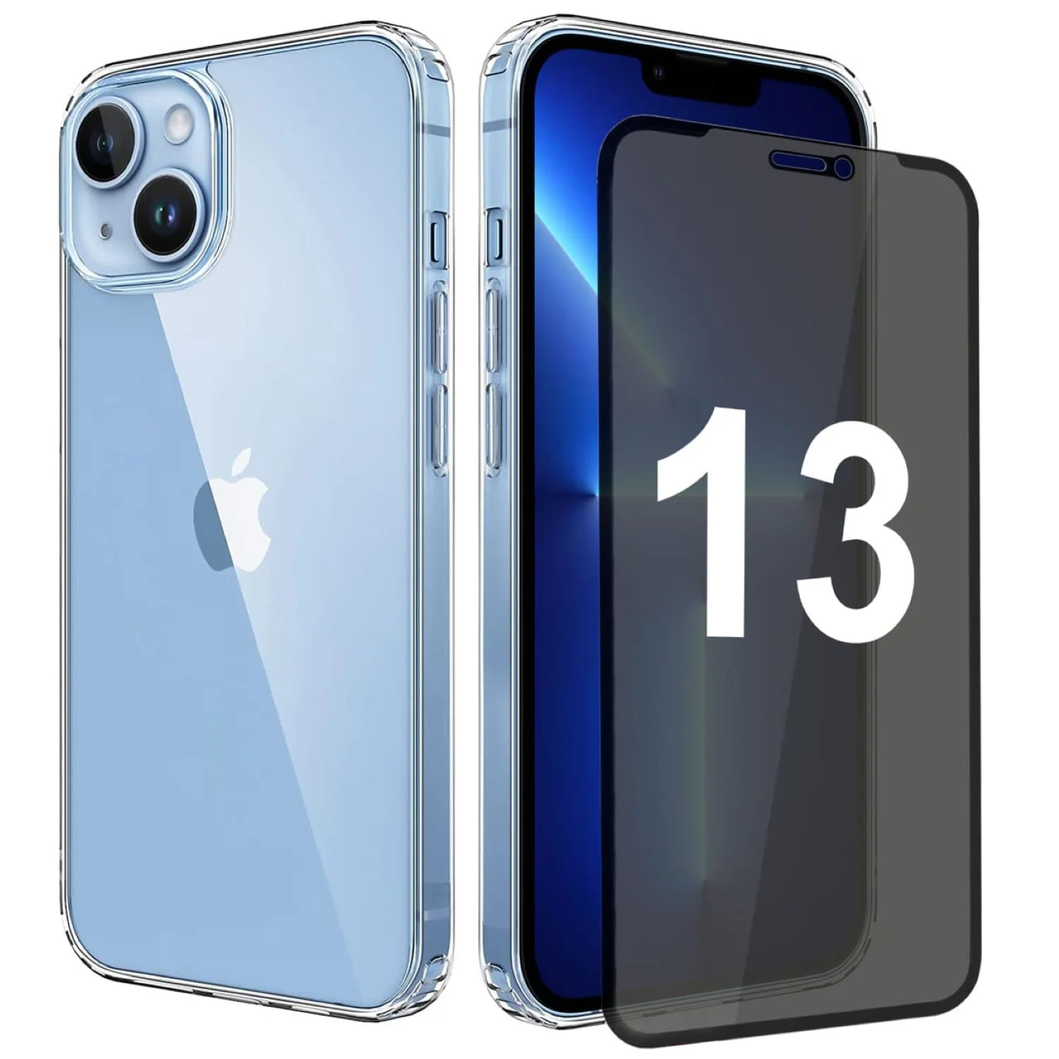 Transparente H��lle f��r iPhone mit Displayschutz