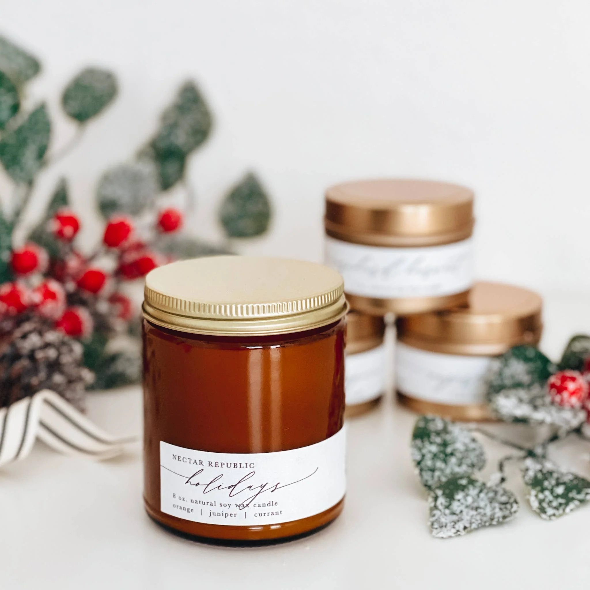 Holidays : Jar Soy Candle??NECTAR REPUBLIC