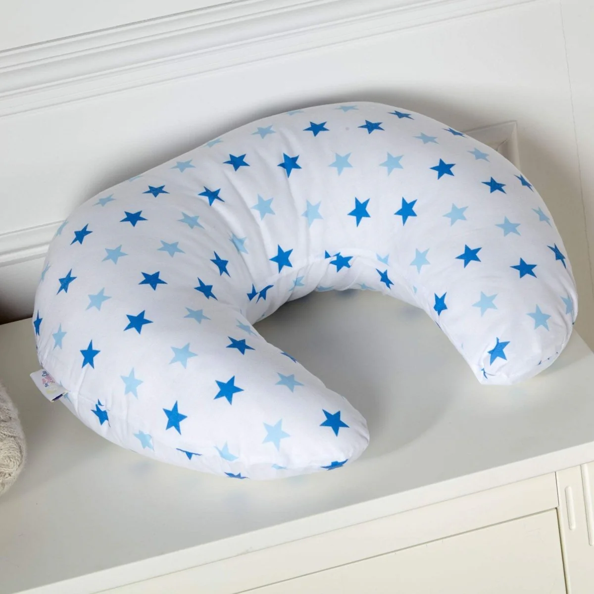 Breast Feeding Maternity Nursing Pillow - Little Star Blue