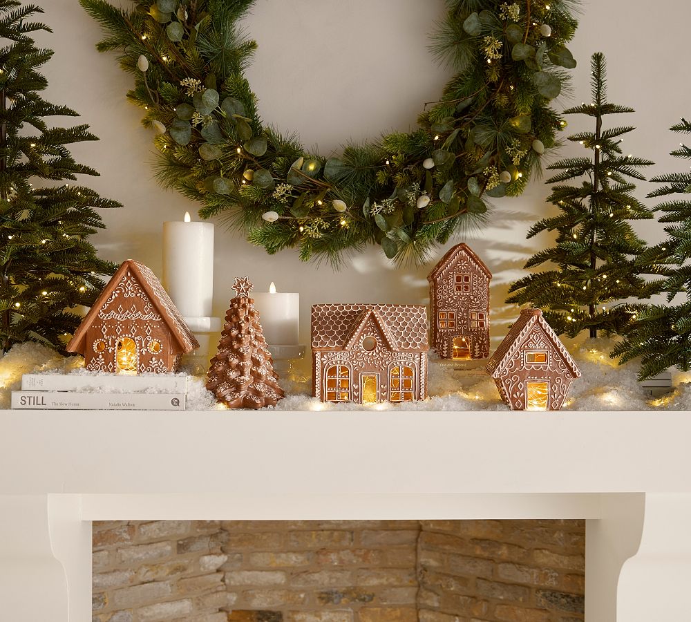 Handcrafted Gingerbread Village Houses