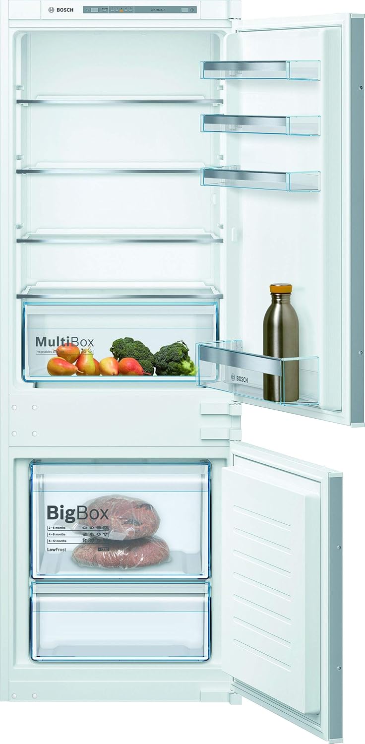 Bosch KGN36NWEA Serie 2 Kühl-Gefrier-Kombination, 186 x 60 cm, 215 L Kühlen & 87 L Gefrieren, NoFrost nie wieder abtauen, LED-Beleuchtung gleichmäßige Ausleuchtung