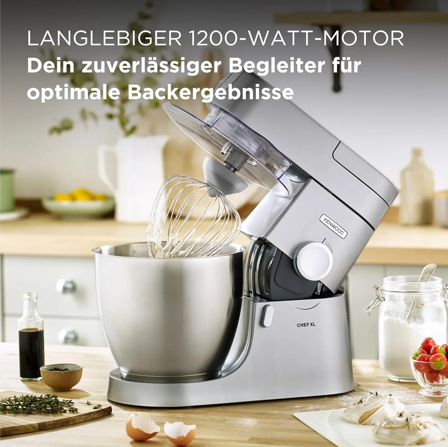 Kenwood KVL4100S Chef XL Robot Kuchenny, Stal Nierdzewna, 1200 W, 6.7 L, Srebrny