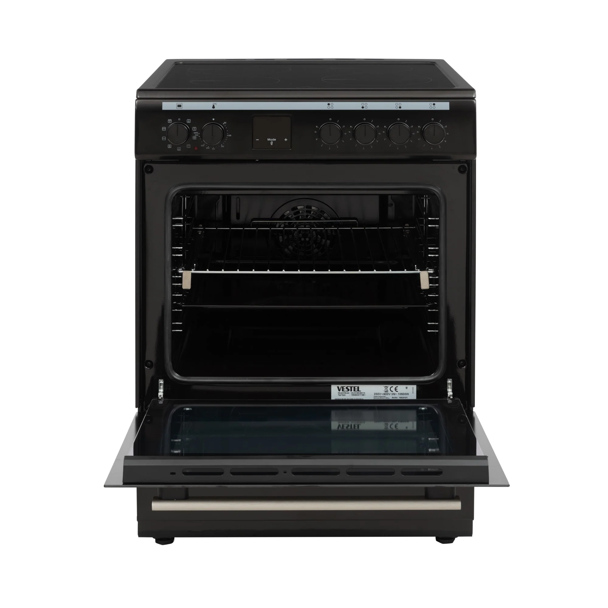 VESTEL Kochherd freistehend VG-KC6IN4BX10, Induktion, 230/400V