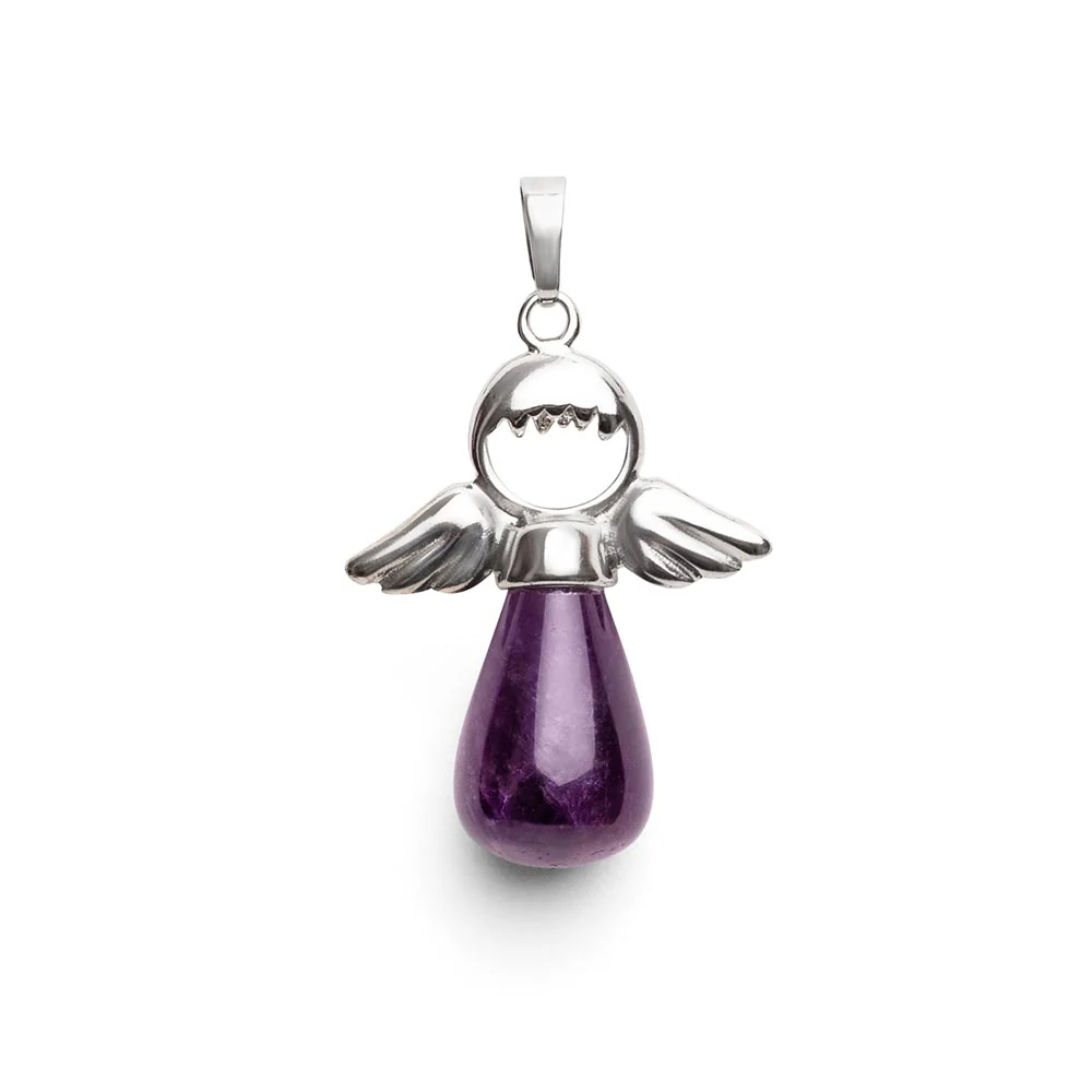 Amethist Hanger - Engelenhanger - Edelsteen Engel - Balans