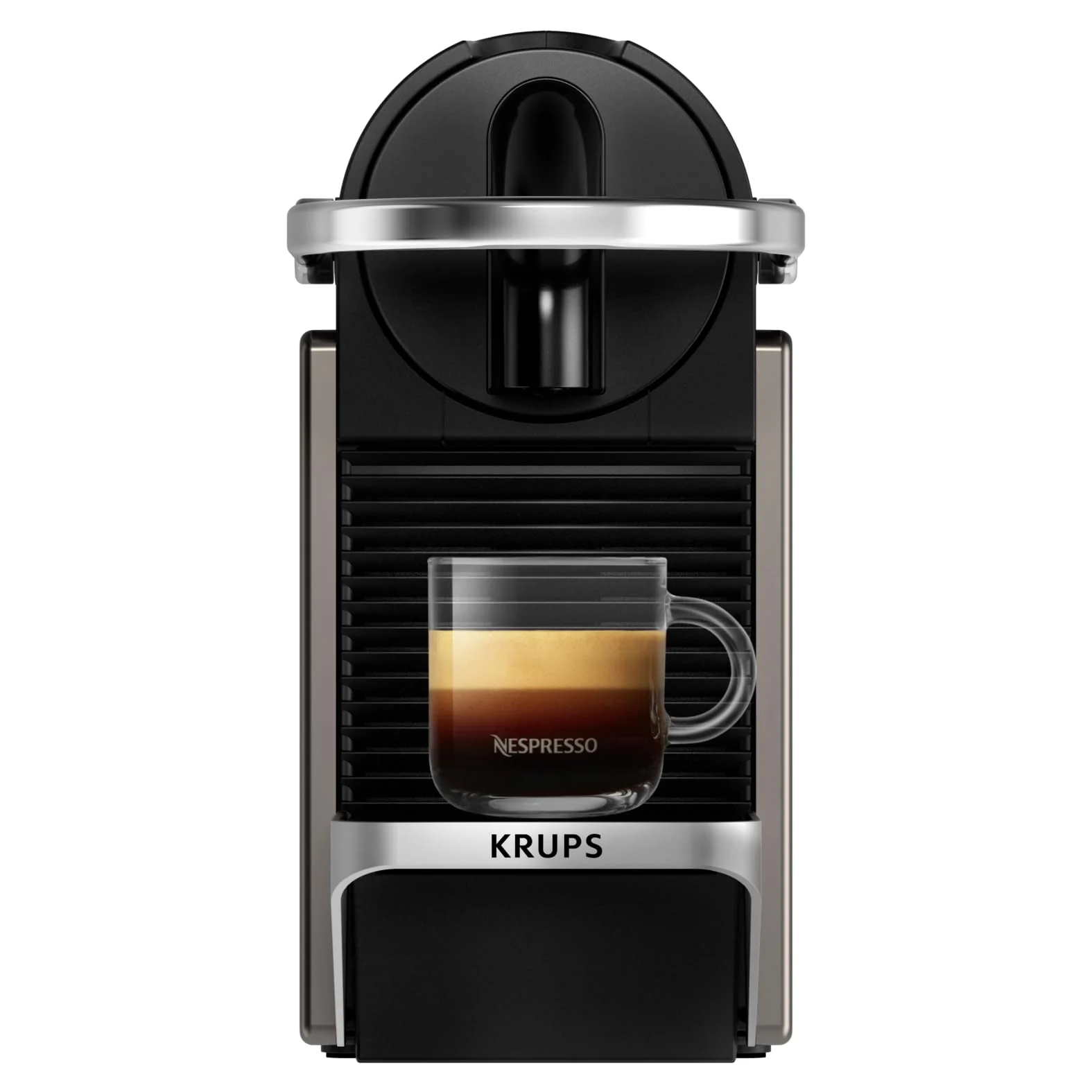 2025 Cafetera de cápsulas Krups Nespresso Pixie Redesign | Espresso y lungo | Estilo industrial | Bajo consumo energético | Apagado automático | Bandeja ajustable | Cápsulas reciclables | Modelo XN306T