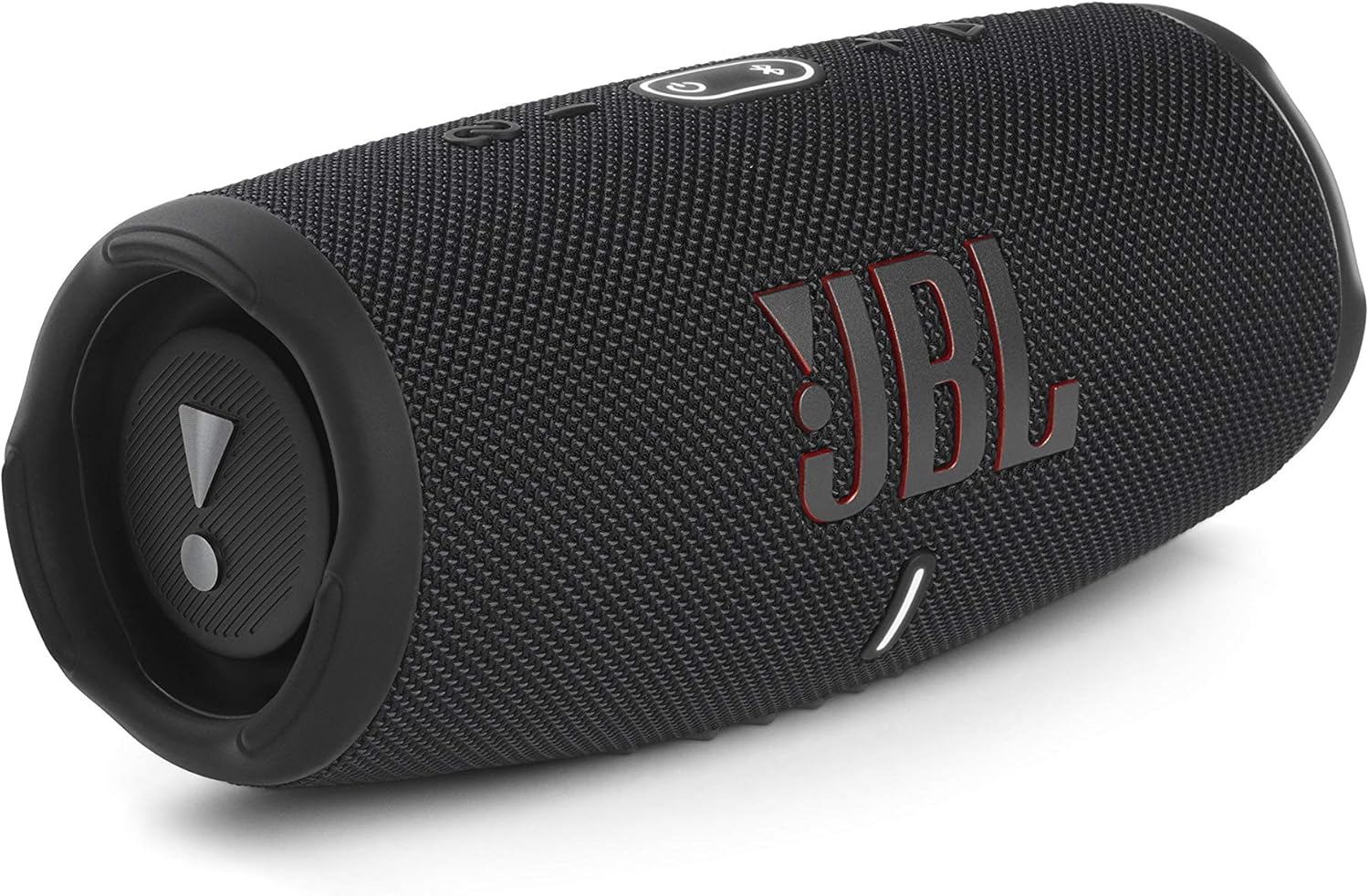 JBL Charge 5 Bluetooth-Lautsprecher in Schwarz – Wasserfeste, portable Boombox mit integrierter Powerbank – Eine Akku-Ladung für bis zu 20 Stunden kabellosen Musikgenuss