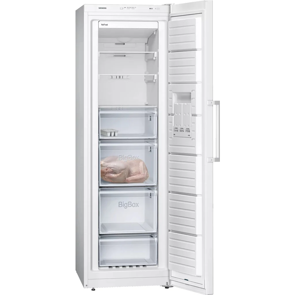 2025 Congelador arcón Siemens iQ300 GS36NVWEP – 242 L, independiente, clase energética E, blanco