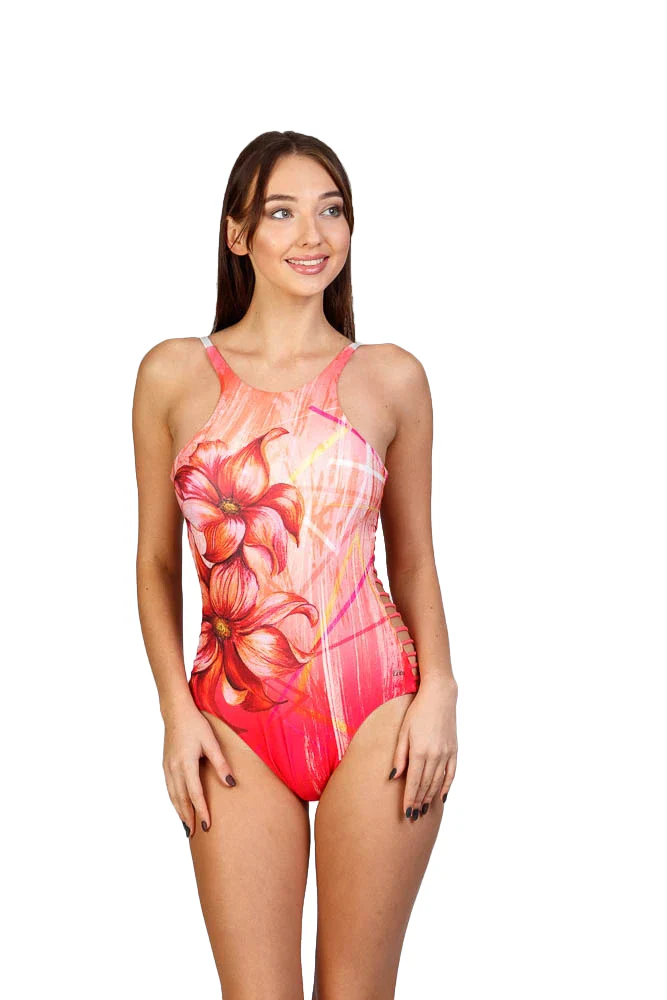 Swimsuit Model N26-2 Lilies and Lines