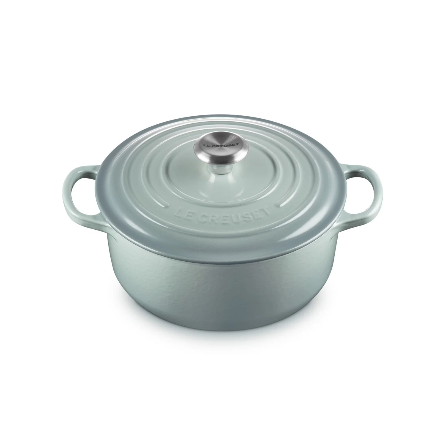 Le Creuset Pfanne Signature Bräter Round 20 cm Sea Salt