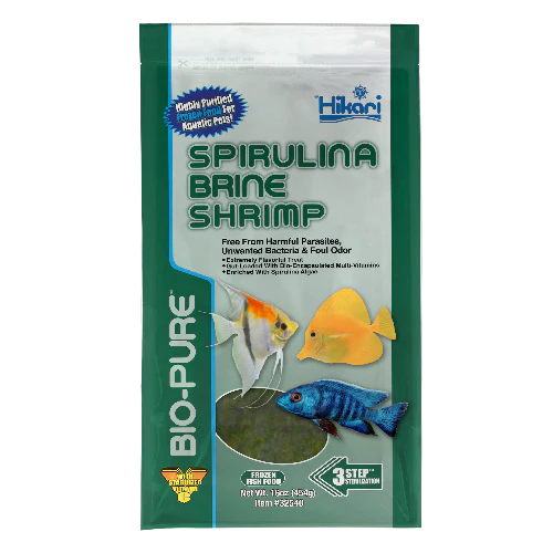 Bio-Pure Spirulina Brine Shrimp - 16oz Flat Pack