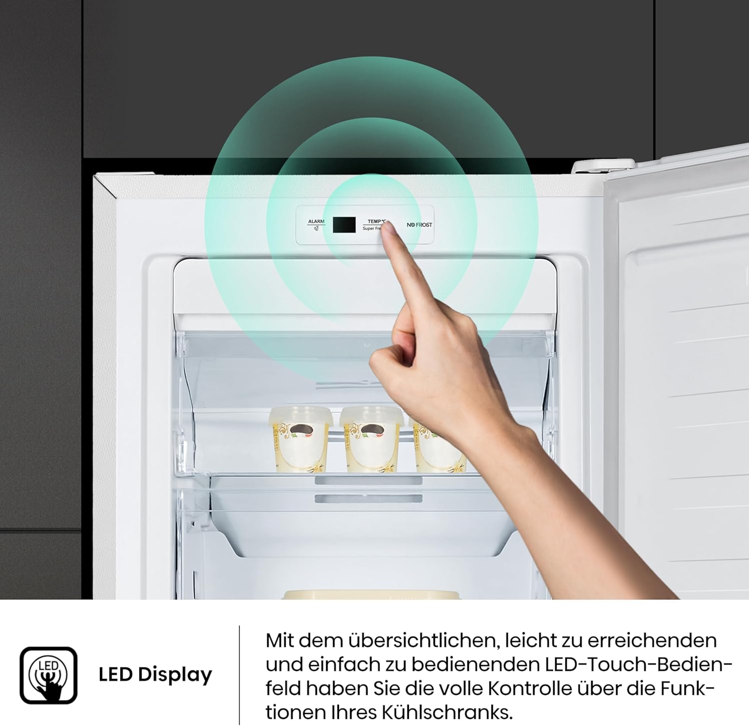 Hisense FV191N4AW2 Gefrierschrank/ TotalNoFrost/ SuperFreeze/ Türalarm/ Multiflow 360°/ BigBox/ 143,4 cm/ Gefrierteil 147 l/ 41 dB/ 205 kWh/Wei