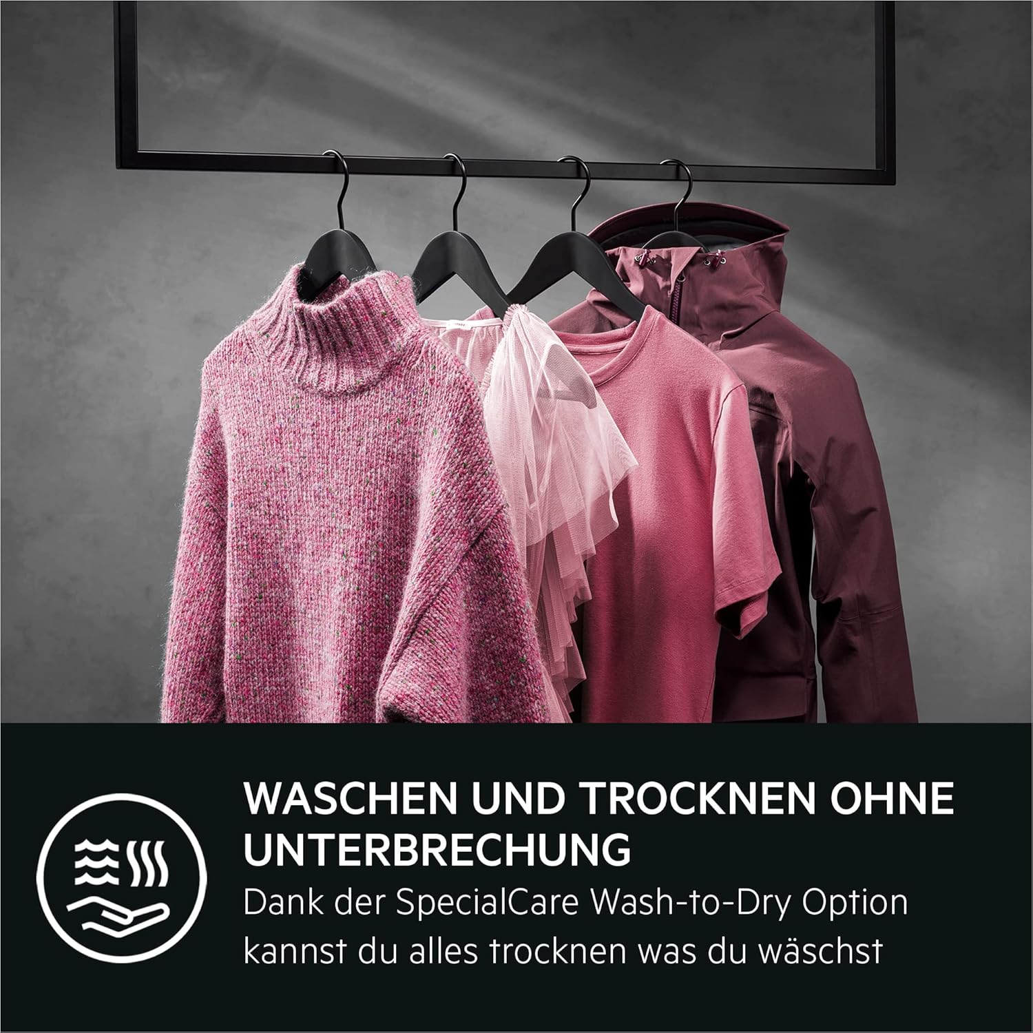 AEG L7WBA60680 Waschtrockner / DualSense - schonende Pflege / 8 kg Waschen / 5 kg Trocknen / D / energiesparend / Mengenautomatik / Nachlegefunktion / ProSteam - Auffrischfunktion / 1600 U/min