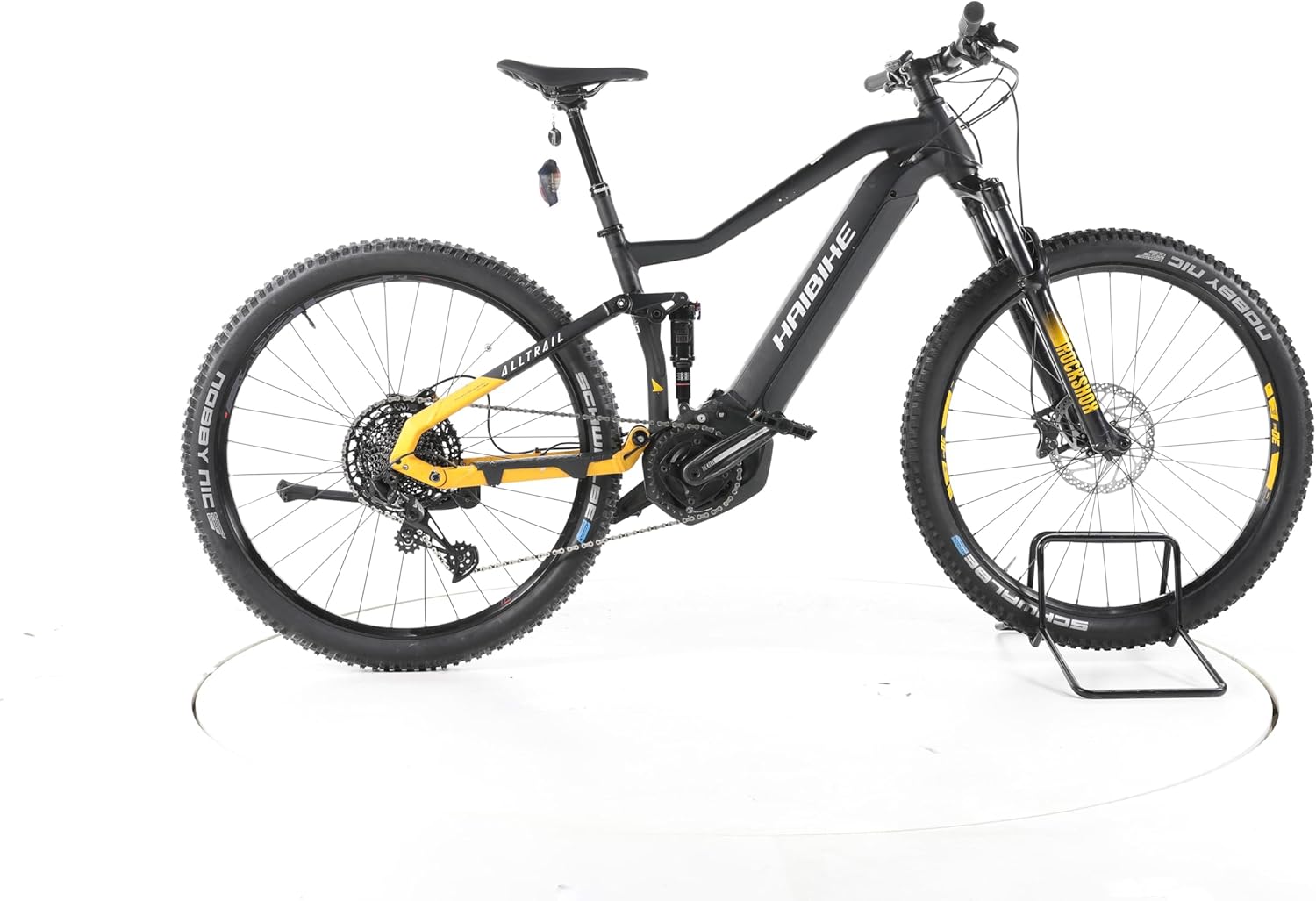 HAIBIKE E Bike Alltrail 6 E-Bike Fully Damen Herren 29 Zoll Elektrofahrrad, Yamaha 70 Nm 630 Wh, 12 Gänge, RockShox Federgabel Hydraulische Scheibenbremse 167-175 cm schwarz (Generalüberholt)