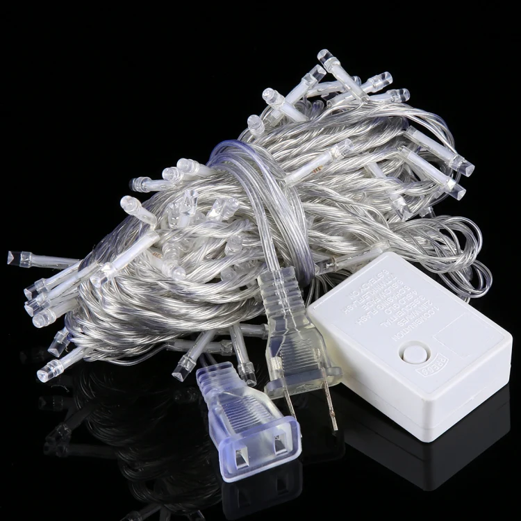 100 LEDs with End Joint & 8 Display Modes Controller for Christmas Party, AC 110V, US Plug, 100 LEDs AC 110V(Colorful Light), 100 LEDs AC 110V(White Light), 100 LEDs AC 110V(Red Light), 100 LEDs AC 110V(White Light+Blue Light)...