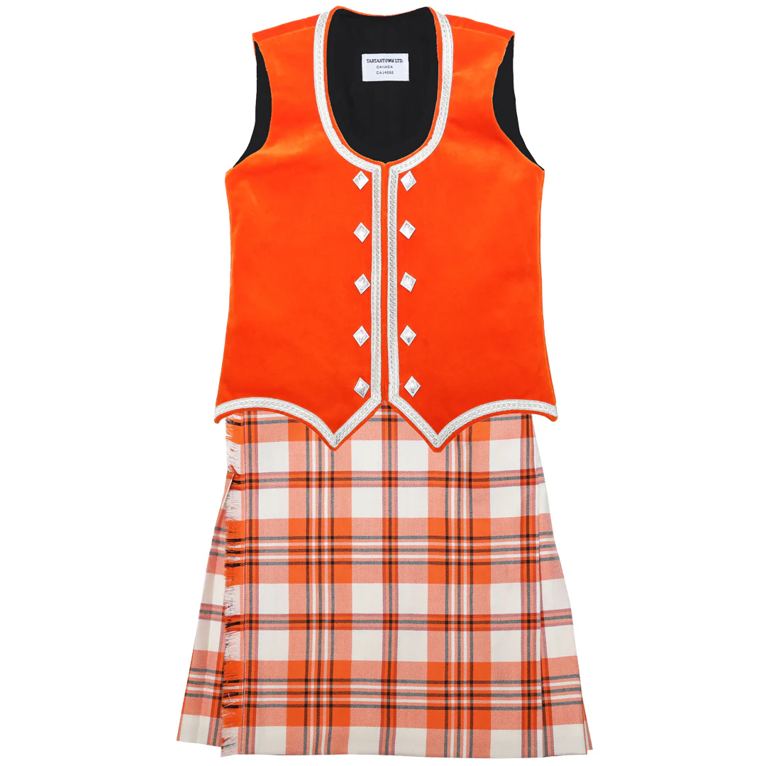 Tartan - Dress Tangerine Scott