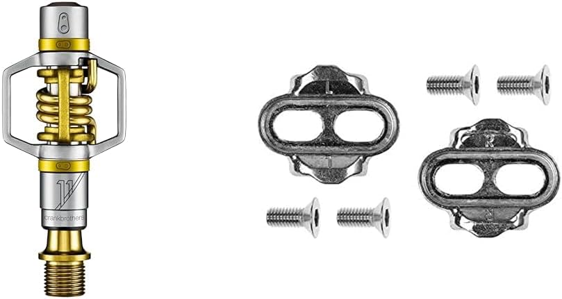 Crankbrothers Eggbeater 11 Titanium Road Bike Pedals, Gold, Lightweight, Unisex Adult