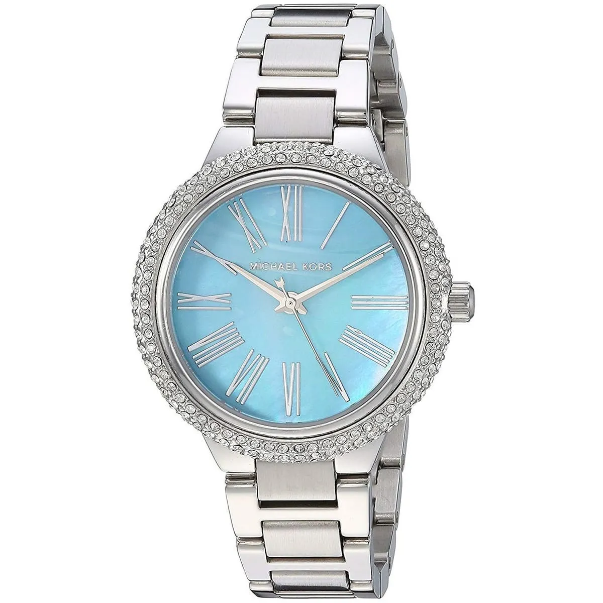 Michael Kors Mini Taryn Blue MOP Dial Silver Women's Watch - MK6563