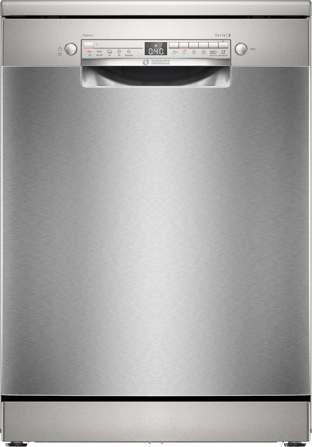 Bosch - Dishwasher Free Installation, Series 2, 13 Service, 60 cm Wide, Home Connect, Extra Drying, Silent, Stainless Steel, SMS2HTI06E