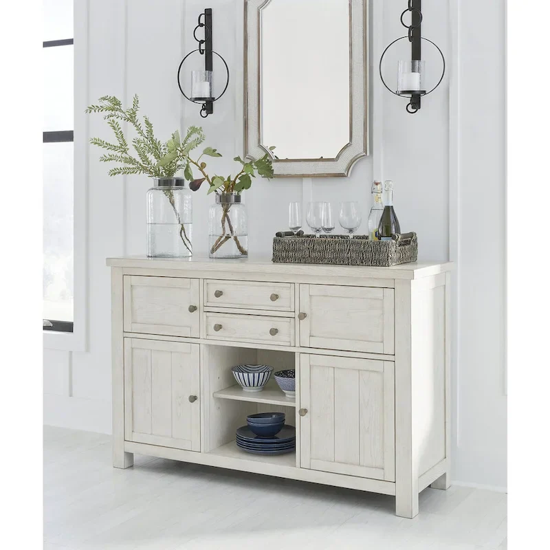 Robbinsdale Antique White Dining Server by Signature Design by Ashley - Dimensions: 56W x 18D x 36.13H