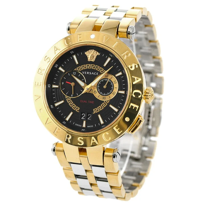 Versace Chronograph Multifunction Two-Tone Swiss Watch - VEBV00519
