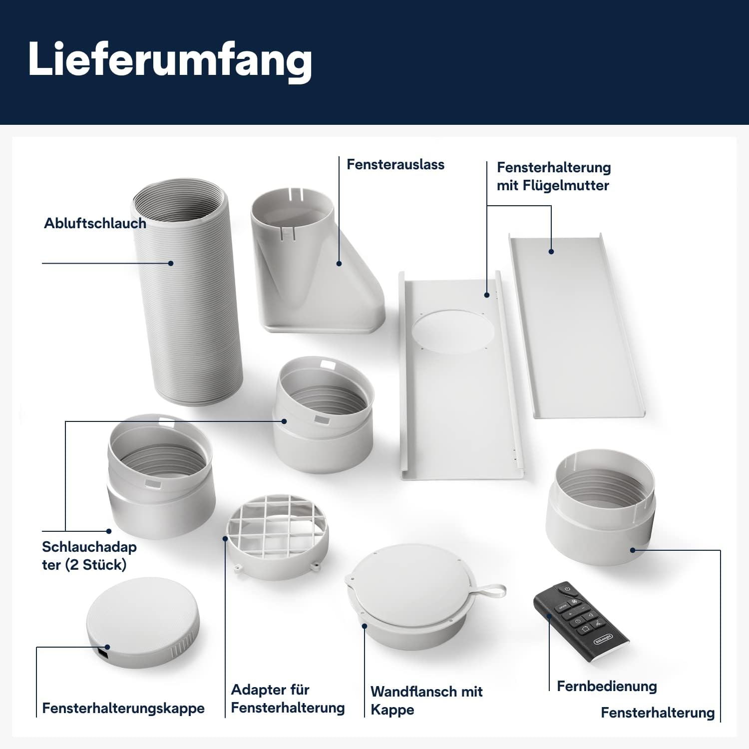 De'Longhi Pinguino PAC EL112 CST WiFi, Mobile Klimaanlage mit MyEcoRealFeel-Technologie für Räume bis zu 110 m³,11.000 BTU/h, 2,9 kW, 63 dB, Entfeuchtungsfunktion, A+, App- und Sprachsteuerung, Weiß