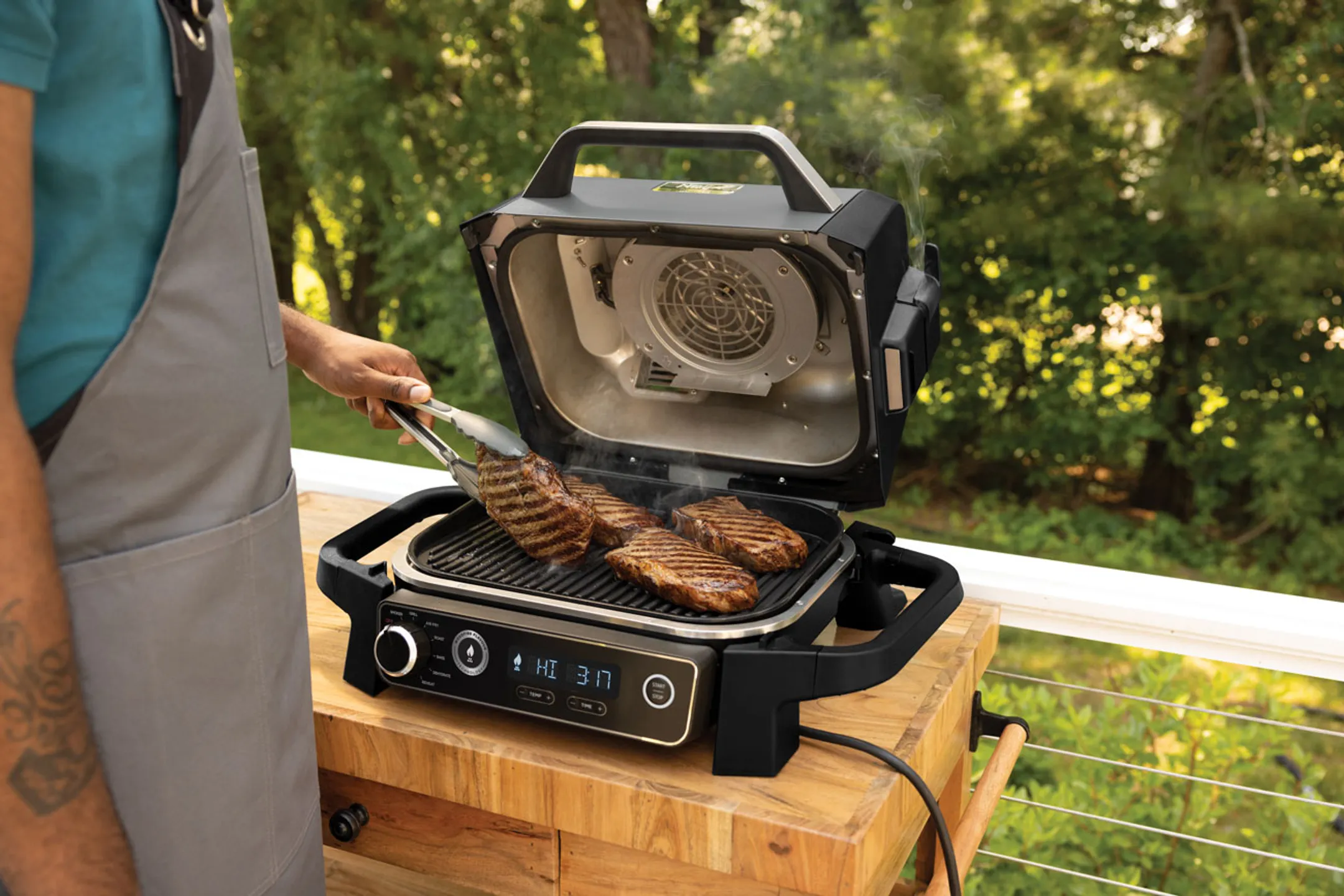 Ninja Elektrische barbecue Woodfire OG701EU