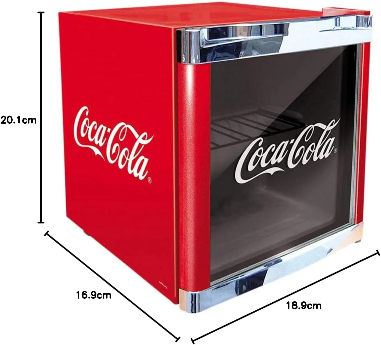 ��CUBES Flaschenk��hlschrank Coca-Cola Classic/ 51 cm H?he / 98 kWh/Jahr / 48 L K��hlteil