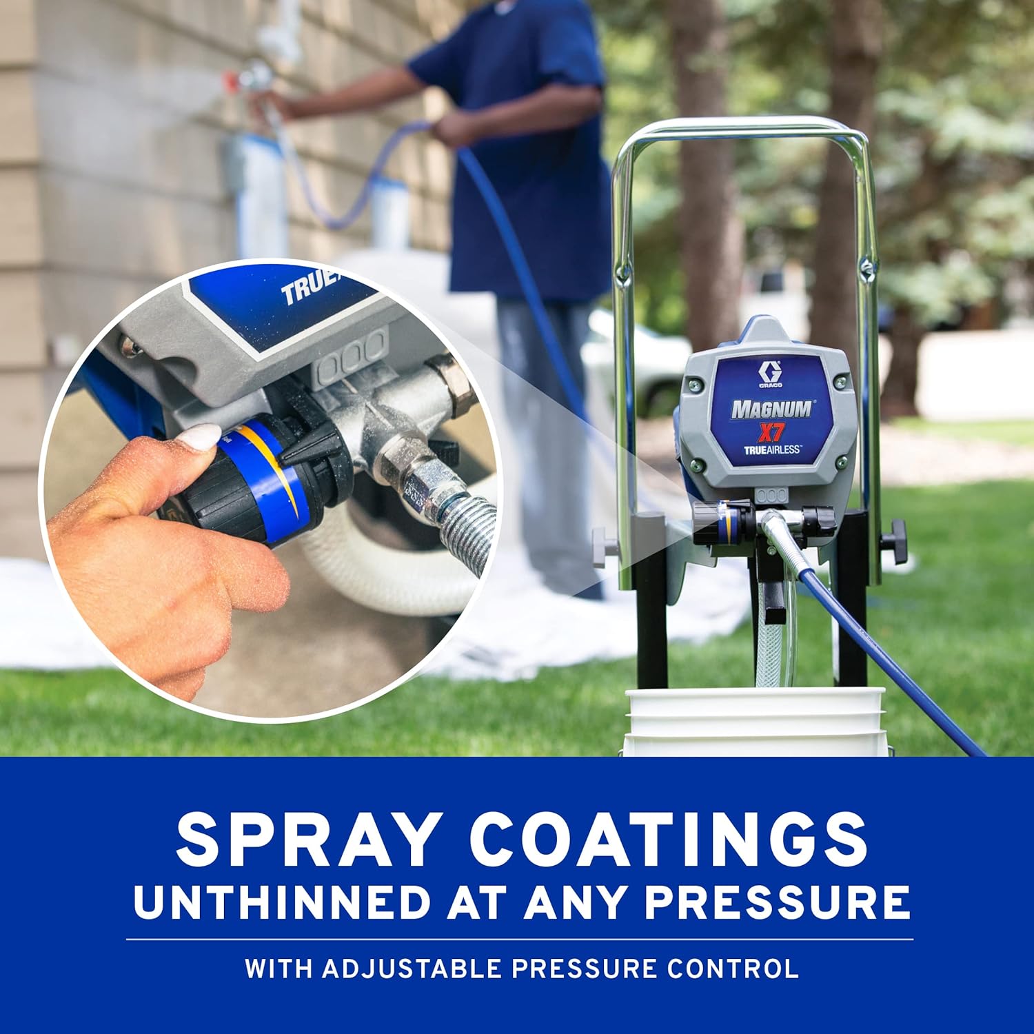 Graco Magnum 262805 X7 Cart Airless Paint Sprayer, Gray – Magnum X7 Airless Paint Sprayer
