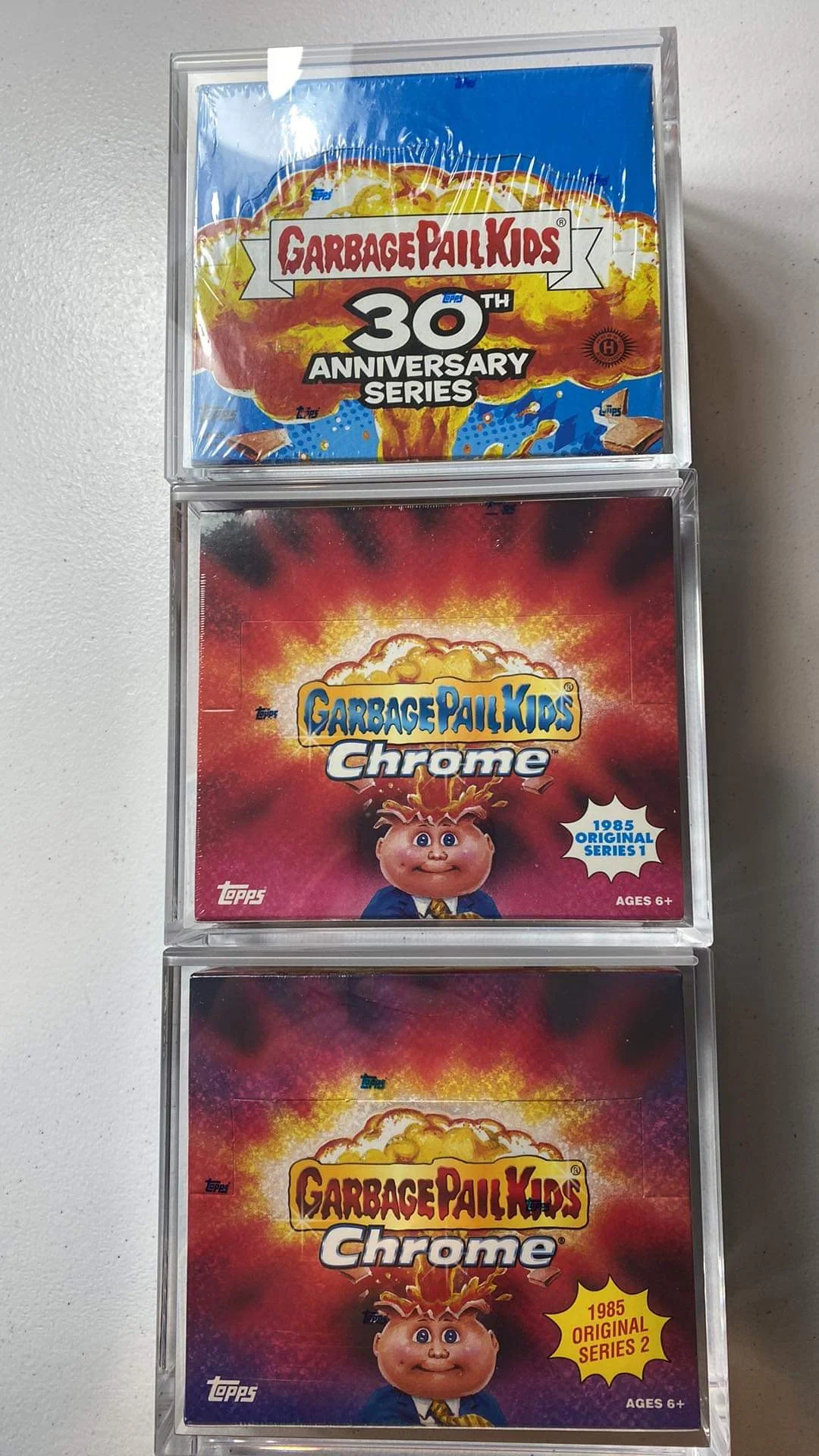 Acrylic protective Box For Topps Garbage Pail Kids Standard 24x Packs Hobby Box (Chrome, Flashback 1/2/3 - BNS 1/2/3 etc.)