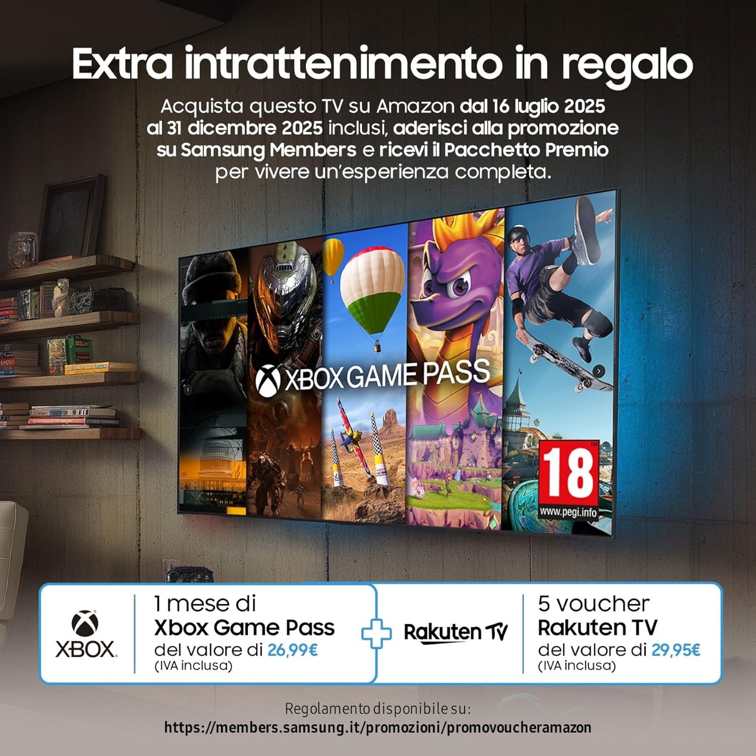 QLED 4K Vision AI Smart TV 43'' QE43Q8FAAUXZT, Q8F, Q4 AI Processor, 4K Upscaling, OTS Lite, Air Slim Design, 100% di Volume Colore con Quantum Dot, PACCHETTO INTRATTENIMENTO, 2025