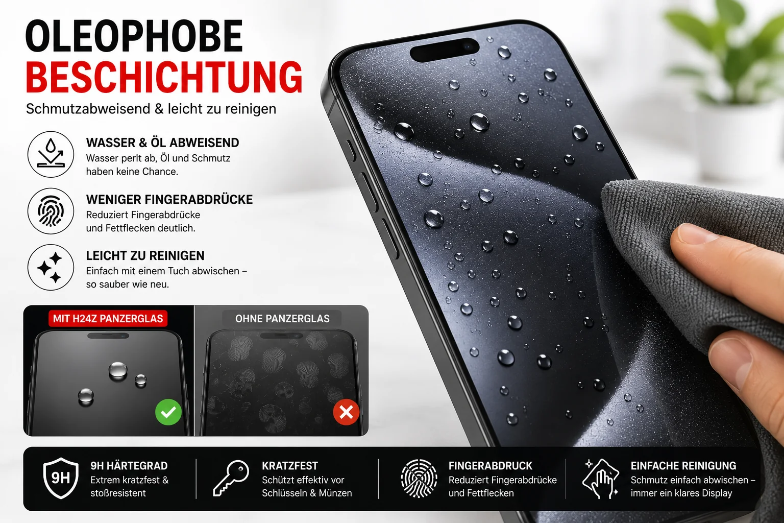 Privacy Displayschutzglas f��r iPhone | 9H Schutzglas mit Sichtschutz | Anti Spy