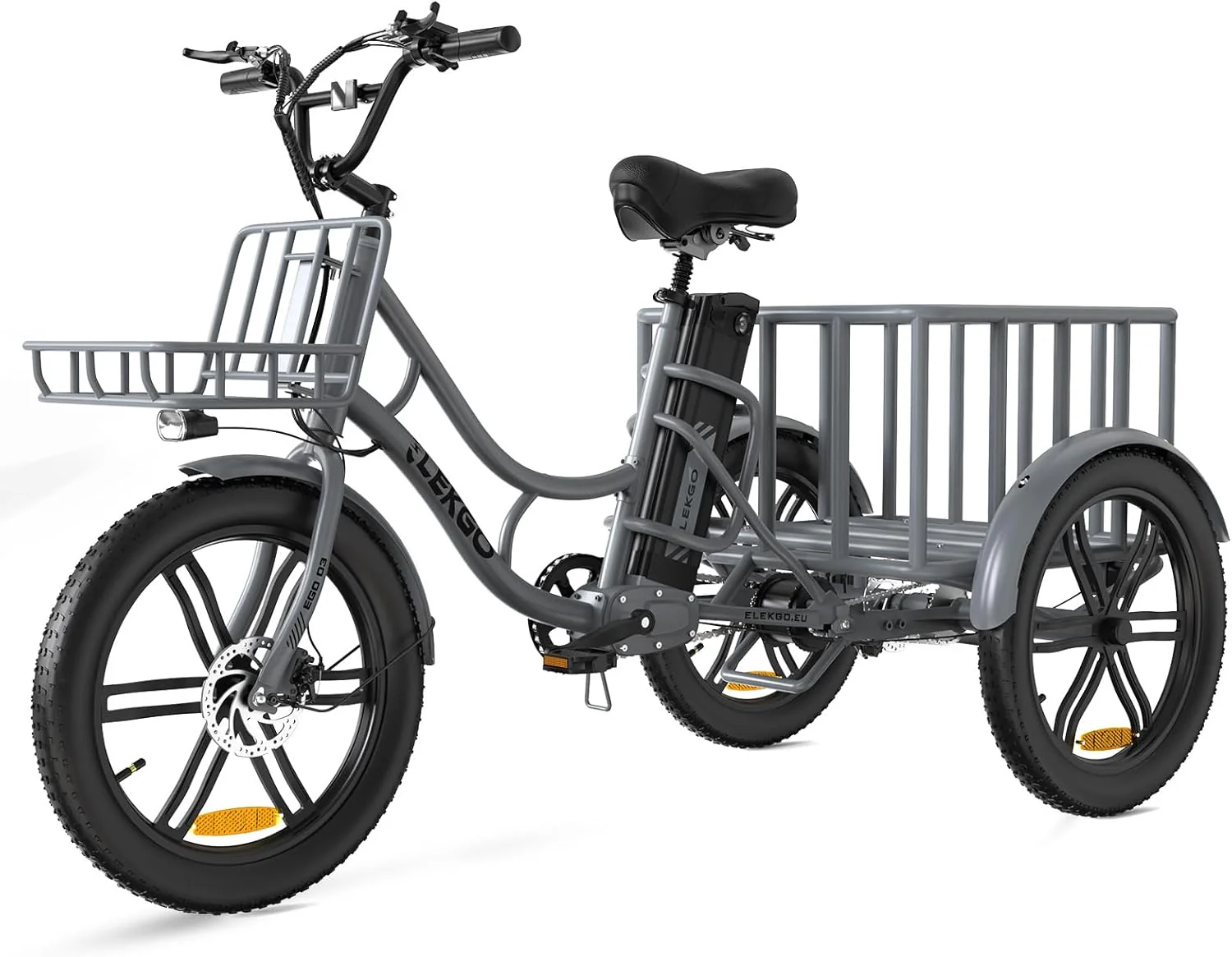 ELEKGo EGO03 Lasten-E-Trike 500W 48V 18Ah, LCD-Display, 20x3.0 Reifen