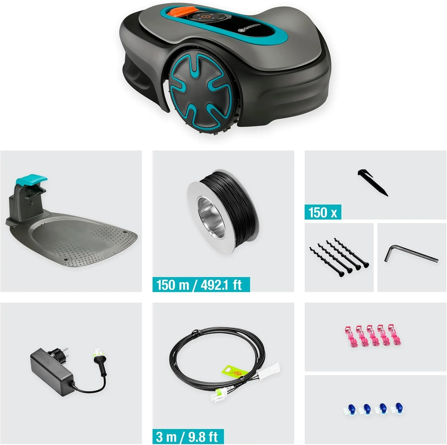2025 Gardena M?hroboter SILENO minimo 350 m2: Intelligente Robotmaaier met Optimale Connectiviteit, Programmeerbaar via Gardena Bluetooth App (15208-47)