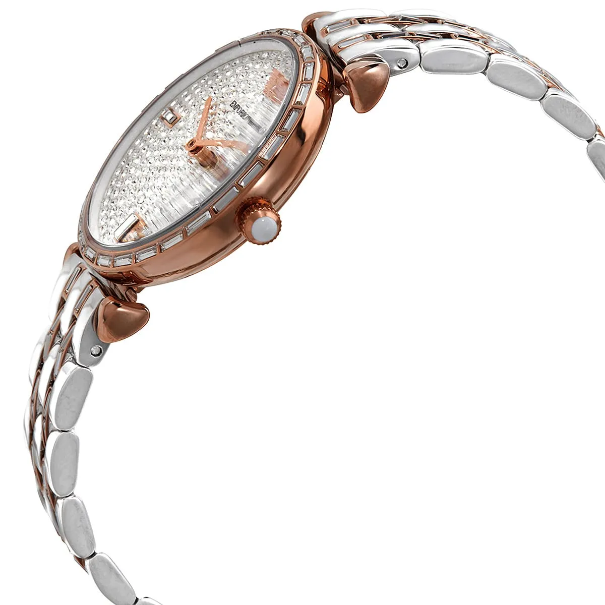 Emporio Armani Gianni T-Bar Quartz Silver Dial Women's Watch - AR11293