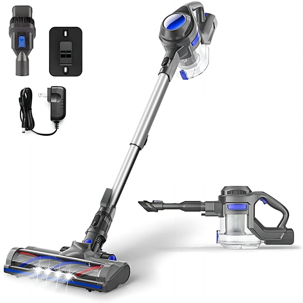 MOOSOO XL-618Pro Cordless Vacuum, 4-in-1 Lightweight Stick Cleaner, 20Kpa Suction, 1.3L Dust Cup, Detachable Battery