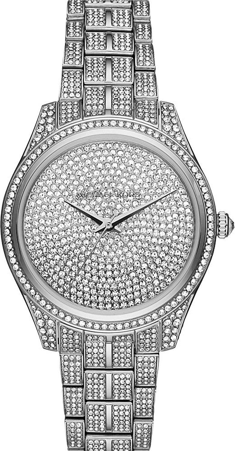 Michael Kors Lauryn Pave Silver-Tone Women's Watch - MK3717
