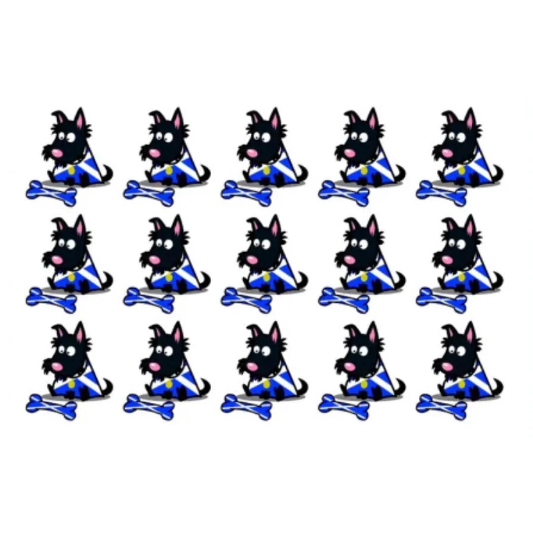 Scottish Dogs Sticker Set